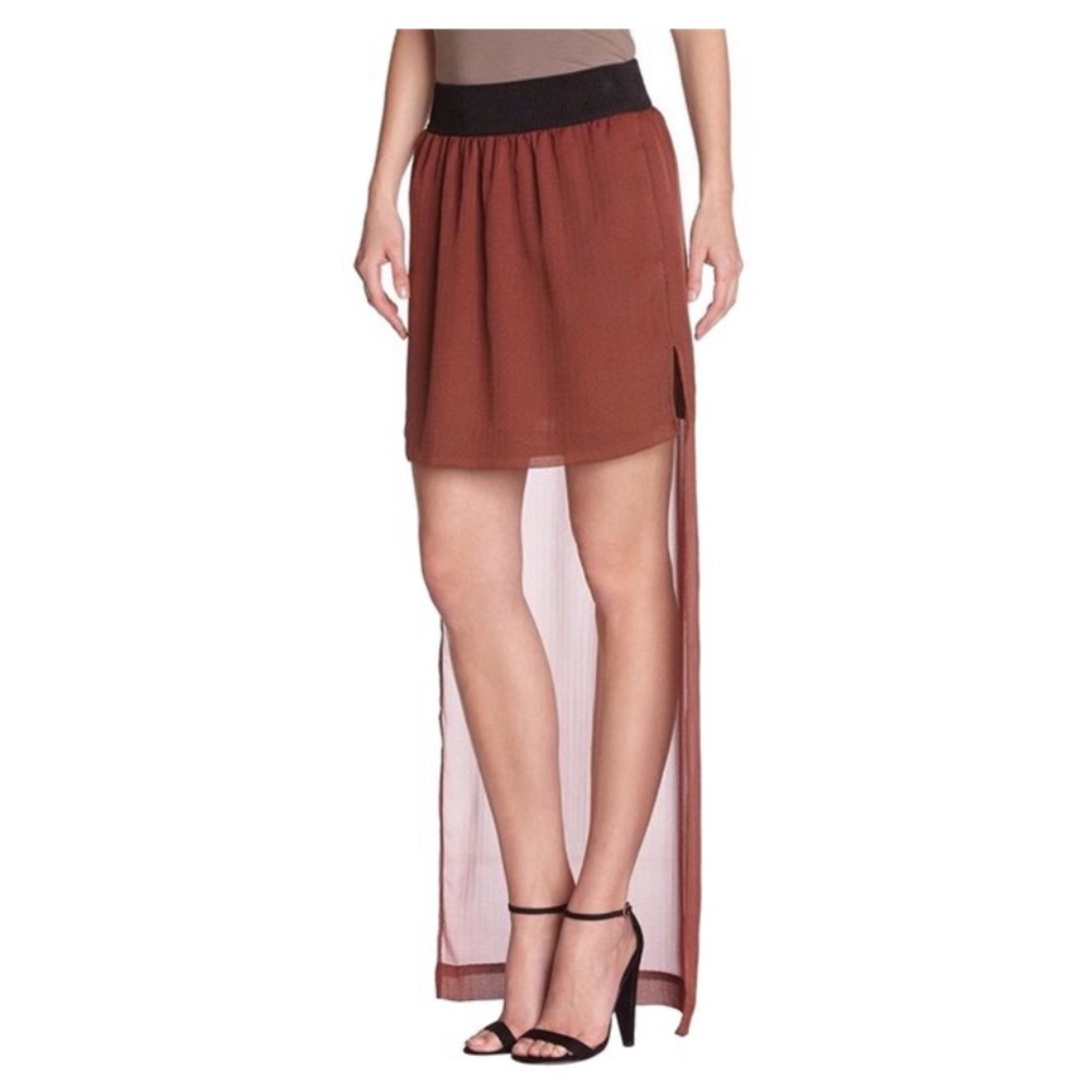 BCBGeneration Paprika High-Low Skirt size S